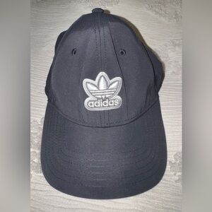Adidas Black Baseball Cap with silver Logo NWOT